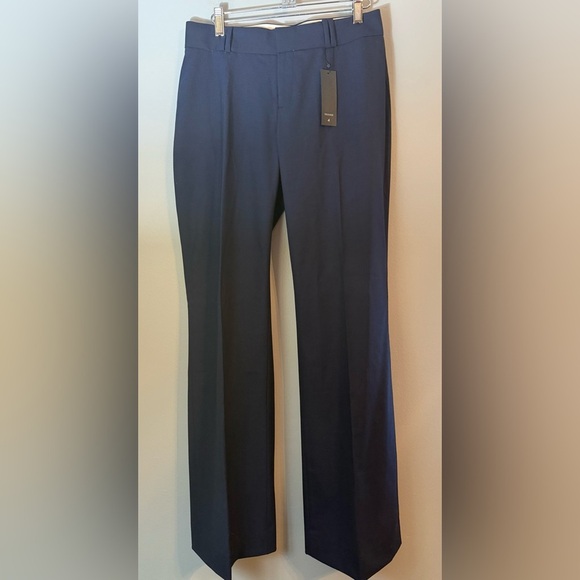 NWT Banana Republic Navy Wool Jackson Curvy Fit Trouser Size 4 - Picture 2 of 11